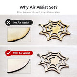 Ortur Air Assist Pump 0-50L/min for Ortur Laser Engraver, Laser Module LU3-20A, LU2-10A & More – Adjustable Airflow, Enhances Cutting Speed, Edge Cleaner, Removes Smoke & Dust, Protects Laser Lens Ortur