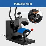 VEVOR 4-in-1 Hat Heat Press, 6x3inches Heating Platen Cap Heat Press Machine, Sublimation Transfer Hats Caps, LCD Digital Control with Four Replaceable Heating Pads (6x3/6.7x2.7/6.7x3.8/8.1x3.5) VEVOR