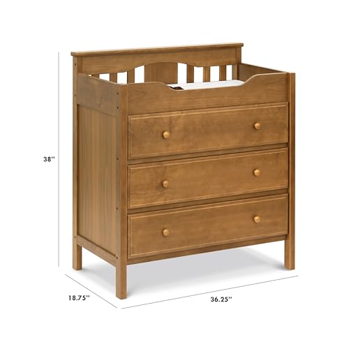 Davinci Jayden 3-Drawer Changer Dresser in Chestnut, GREENGUARD Gold and FSC® Certified DaVinci