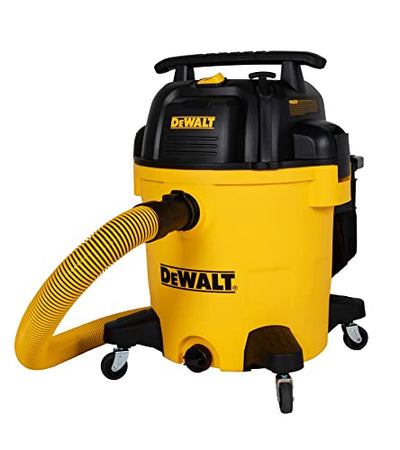 DEWALT 12 Gallon STEALTHSONIC Ultra Quiet Poly Wet Dry Vacuum, DXV12P-QTA Newest Noise Reduction Vac, 5.5 Peak HP Shop Vacuum for Jobsite/Workshop, Reduce Motor Noise, Yellow