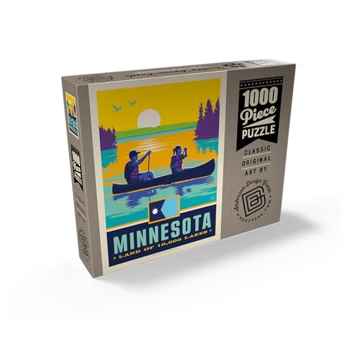 MyPuzzle Minnesota: Land of 10,000 Lakes - Premium 1000 Piece Jigsaw Puzzle for Adults