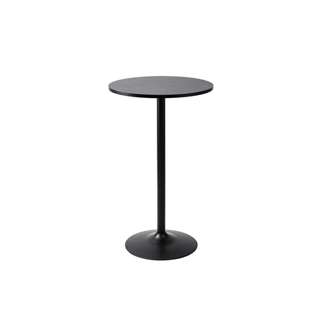 Pearington Santina, Single Round Cocktail Bar, Pub, and Bistro High Top Table with Black Top and Base Pearington