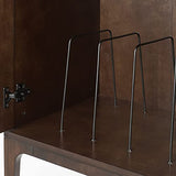 Crosley Furniture Asher Record Player Stand with Storage for Vinyl Records, Dark Brown Crosley Furniture