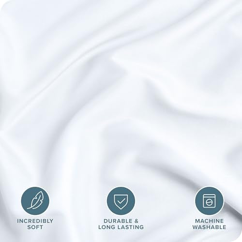 Bare Home Bedding Duvet Cover Full Size - Premium 1800 Super Soft Collection - Lightweight, Cooling Duvet Cover - Soft Breathable Bedding (Full, White) Bare Home