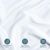 Bare Home Bedding Duvet Cover Full Size - Premium 1800 Super Soft Collection - Lightweight, Cooling Duvet Cover - Soft Breathable Bedding (Full, White) Bare Home