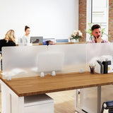 tonchean 4-Piece Desk Dividers Office Partitions, Privacy Desk Panel Protective, Privacy Screen with Clamps for Offices, Schools, Call Centers Workstation- 23.6“L x 15.8”W tonchean
