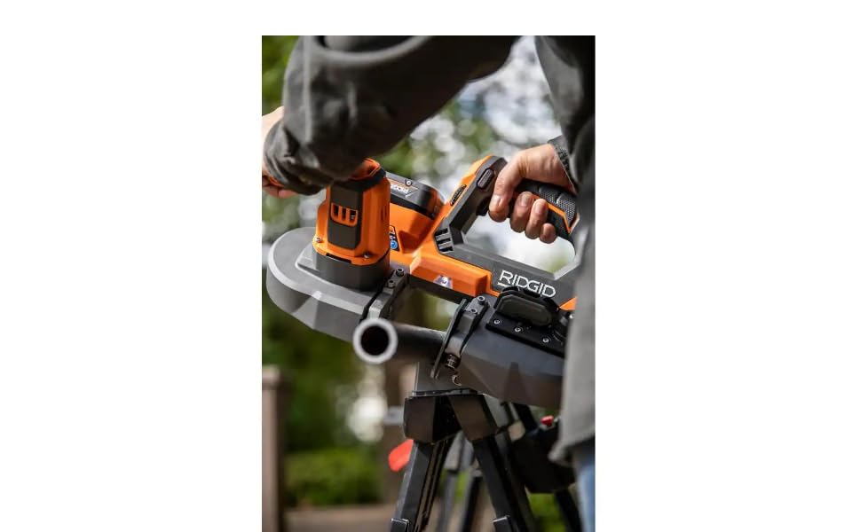 RIDGID R8604KN 18V Cordless Compact Band Saw Kit with (1) 4.0 Ah Battery and Charger RIDGID