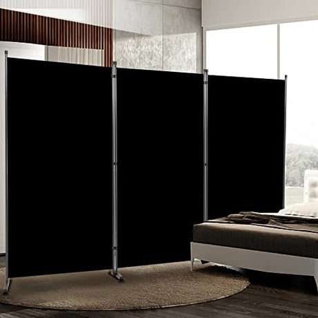 Room Divider 6FT Folding Privacy Screens, 3 Panel Partition Room Dividers w/Freestanding Design, Portable Wall Divider for Room Separtation, Fabric Room Divider Panel Sceen for Home Office Bedroom HOMSCREENER