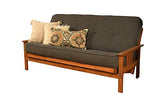Kodiak Furniture Monterey Full Futon with Linen Fabric Mattress in Barbados/Gray Kodiak Furniture