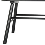 Safavieh American Homes Collection Addison Spindle Back Settee, 0, Black Safavieh