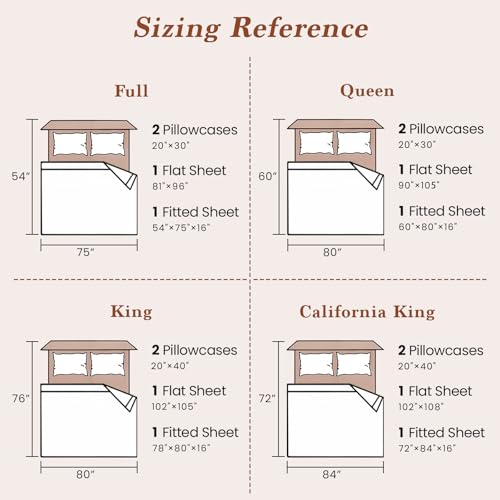 REDASW 100% Egyptian Cotton Sheet Set 4 Pcs Queen Size Sheets 1000 Thread Count Breathable Soft Bedding Set Fitted Sheet with 16" Deep Pocket (Queen, White) REDASW