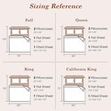 REDASW 100% Egyptian Cotton Sheet Set 4 Pcs Queen Size Sheets 1000 Thread Count Breathable Soft Bedding Set Fitted Sheet with 16" Deep Pocket (Queen, White) REDASW