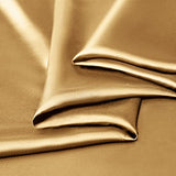 Manyshofu Satin Twin Sheets Set 3 Piece - Soft Silky Satin Sheets Set, Camel Gold Satin Bed Sheet Cooling & Luxury Bedding Sheet Set(1 Fitted Sheet, 1 Flat Sheet, 1 Pillow case) Manyshofu