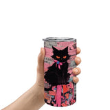 JYLJINGYULI 4 pack 12 oz Sublimation Tumblers Blanks, 12oz Sublimation Tumbler Cups Blank Bulk, Straight Skinny Insulated Cup Stainless Steel Water Bottle with Lid and Straw for Craft DIY JYLJINGYULI