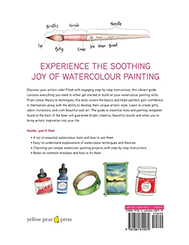 Watercolour Lessons: How to Paint and Unwind in 20 Tutorials (How to paint with watercolours for beginners) WoodArtSupply