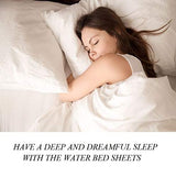 Ready To Rest Super Single Waterbed Sheets, 4 Piece Attached Sheet Set, Fits 18 Inch Deep Mattress, Brushed Microfiber, Ultra Soft and Lightweight (Burgundy) Ready To Rest