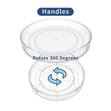 VAEHOLD 2 Tier Lazy Susan Turntable Spice Rack Organizer for Kitchen Cabinet, Farmhouse Tiered Tray Decorative Trays for Fruit, Snacks - Organizer for Cupboard, Pantry, Bathroom, Table VAEHOLD