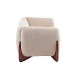 Christopher Knight Home Almab 82 Inches Sofa Couch, Cozy Boucle Upholstered 3-Seater Sofa, Wood Frame Couch, Comfy Couches for Living Room and Office, Modern Sofa, Lounge Seating, Almond Christopher Knight Home