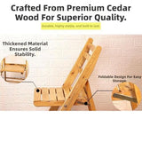 RFQWET Folding Dining Chairs Upholstered Padded Seat, Solid Wood Frame, Portable, Compact Design for Home Office, Kitchen, Living Room, Guest Seating Space Saving Extra Seating Solutions RFQWET