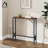 NEFROM 31.5‘’ Console Table, Skinny Entryway Table with Fast-Charging Station, Narrow Long Sofa Table, Behind Slim Couch Table for Entrance, Hallway, Living Room Decor ST-BR80-1 NEFROM