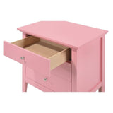 Glory Furniture Hammond 3 Drawer Nightstand in Pink Glory Furniture