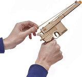 Wood Trick Wooden Toy Guns Set with Targets Shooting Range, Pistol Toy Guns for Kids Set - 3D Wooden Puzzle for Adults and Teens Wood Trick