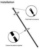 INFRANGE 8' x 12' Universal Pergola Shade Cover Replacement Canopy with Grommets Weighted Rods Permeable for Outdoor Patio Porch Backyard Gazebo Brown INFRANGE