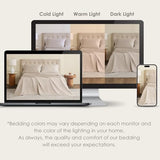 DAPU Pure Linen Sheets Set, 100% French Linen from Normandy, Breathable and Durable for Hot Sleepers, 4 Pcs Queen Size Sheets Set - 1 Flat Sheet, 1 Fitted Sheet, 2 Pillowcases (Natural Linen, Queen) DAPU