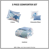 Intelligent Design Kids Comforter Vibrant Fun and Playful Unicorn Print Down Alternative All Season Children Bedding-Set, Girls Bedroom Décor, Twin/Twin XL, Cloud Blue with 2 dec pillows Intelligent Design