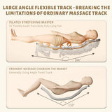 HealthRelife 4D Massage Chair Full Body, 166° Flexible Track, 18 Modes, 11 Techniques, 36 Airbag Massage, with Yoga Stretch, Foot Massage, Zero Gravity Massage Recliner（Beige） HealthRelife