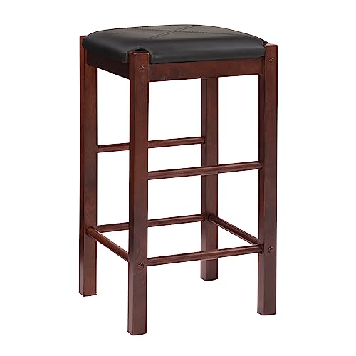 Linon Brown 3-Piece Table Faux Marble Tavern Set, 42" w x 22.25" d x 36" h - WoodArtSupply