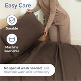 Queen Size 4 Piece Sheet Set - Comfy Breathable & Cooling Bed Sheets Set - Hotel Luxury Bedding for Women, Men, Kids, Teens, Boys & Girls - Deep Pockets, Ultra-Soft, Wrinkle Free - Oeko-Tex - Brown CGK Unlimited