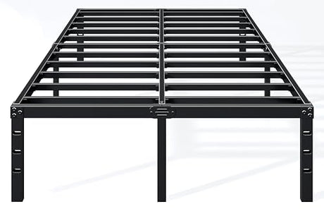 Hafenpo 12 Inch Full Bed Frame - Sturdy Metal Platform Full Size, No Box Spring Needed, Heavy Duty, Easy Assembly, Strong Bearing Capacity, Under Bed Storage, Black Hafenpo
