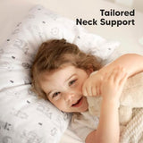 KeaBabies Toddler Pillow with Pillowcase, Jumbo 14X20 - Soft Organic Cotton Toddler Pillows for Sleeping - Machine Washable - Perfect for Travel, Toddler Bed Set (KeaFriends) KeaBabies