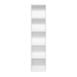 Furinno Luder Bookcase / Book / Storage, 5-Tier Cube, White Furinno