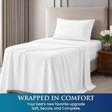 Utopia Bedding Twin Sheets Set - Brushed Microfiber - Soft Bed Sheets for Twin Size Bed Set - Includes 1 Fitted, 1 Flat, & 1 Pillow Case - Deep Pocket (White) Utopia Bedding