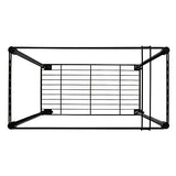 Oceanstar Portable 1-Tier Metal Rolling File Cart, Black,24 in Oceanstar