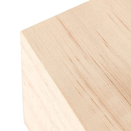 SINJEUN 8 Pack 2.75 Inch Wooden Cubes, Natural Unfinished Wooden Block, Natural Solid Wood Cube Block for Puzzle Making, DIY Projects, Home SINJEUN