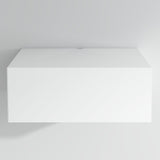 Lumivara Aeris Floating White Modern Nightstand with Storage Drawer, Minimalist Scandinavian, Made with Natural Pine Wood, Wall Mounted Bedside End Table for Bedroom and Living Room Lumivara