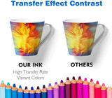 A4 Sublimation Printer for Clothes, T-Shirt Transfer Printing Machine, Direct to Film Printer. 4 Sublimation Ink Set: C/M/Y/B, Printing Paper,Tape Heat. Printers Conversion