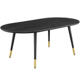 Modway Vigor Coffee Table, 47" Oval, Black Modway