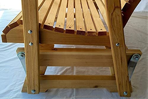 Kilmer Creek Rustic Finished 6' Cedar Porch Settee Glider, Amish Crafted Kilmer Creek