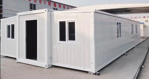 Tiny House 40FT, Customizable 40FT Expandable Container House - Choose Bedrooms,Washrooms, Kitchens,Colors and Sizes.Spacious Design,Safety Construction,Comfortable Living,Mobility, White Patriot 5Lion Corporation