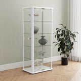 Coaster Home Furnishings Aero 5-Shelf Display Curio Cabinet with LED Lighting White Coaster Home Furnishings
