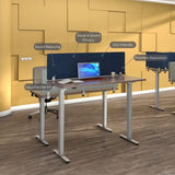 Desk Divider; Sound Absorbing Panel and Sound Proof Dividers - Privacy Shields for Student Desks and Desk Privacy Panels. Cubicle Wall, Desk Divider for Students and Office (Dark Blue, 29" W x 18”H) VaRoom
