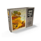 MyPuzzle Indiana Dunes National Park: Red-Winged Blackbirds, Vintage Poster - Premium 1000 Piece Jigsaw Puzzle for Adults MyPuzzle.com