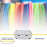 6 Pieces 3D Printer 1.75 Filament Filters, Filament Cleaner Filter Cleaner Blocks Flame Resistant Rubber Foam Wiped Off Debris for PLA ABS PETG or Other Printing Filaments, Gray Outus