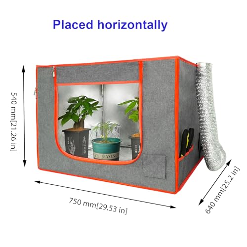 Upgraded Dual-Placement 3D Printer Enclosure Small Grow Tent with Smart Control Ventilation Fan Exhaust kit Compatible with BambuLab A1,A1 Mini, Ender 3 V3 SE/KE Protective Cover Tent DORUNDEA