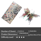 3D Metal Butterfly Model Kit, DIY Assembly Puzzle, Stainless Steel, Colorful Design, Advanced Difficulty, Ages 14+