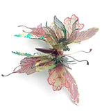 3D Metal Butterfly Model Kit, DIY Assembly Puzzle, Stainless Steel, Colorful Design, Advanced Difficulty, Ages 14+